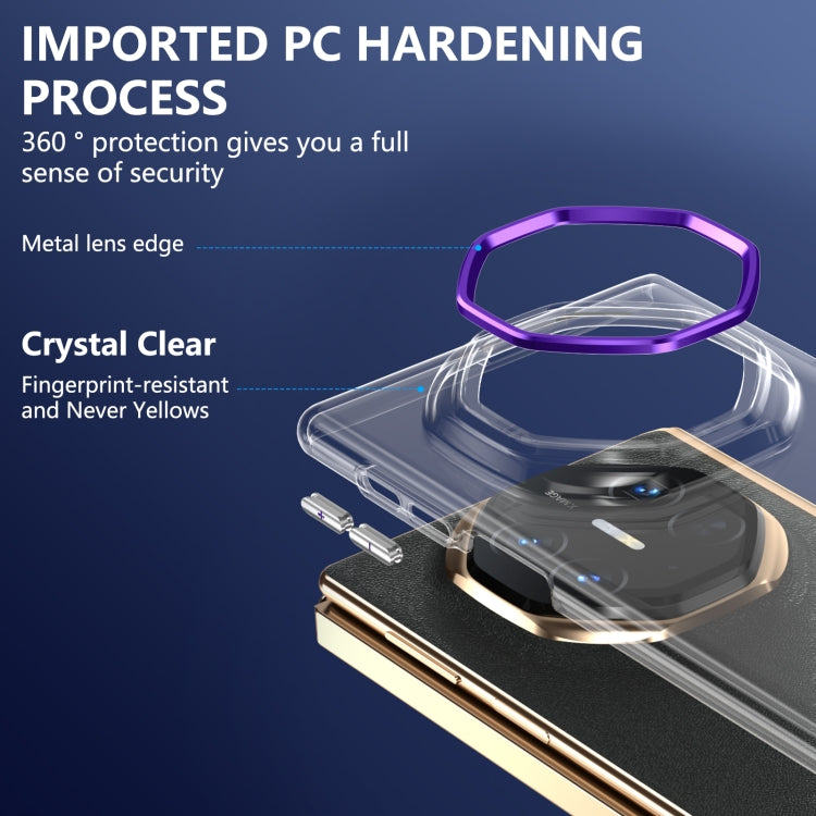 For Huawei Mate XT Ultimate Design lce Folding Series Integrated Clear PC Phone Case