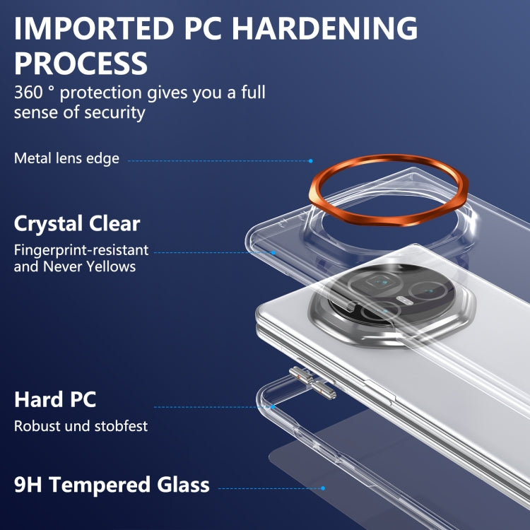 For Honor Magic V3 lce Folding Series Integrated Clear PC Phone Case
