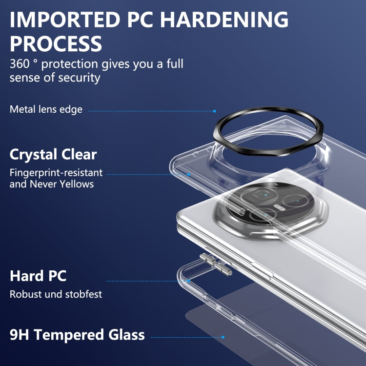 For Honor Magic V3 lce Folding Series Integrated Clear PC Phone Case