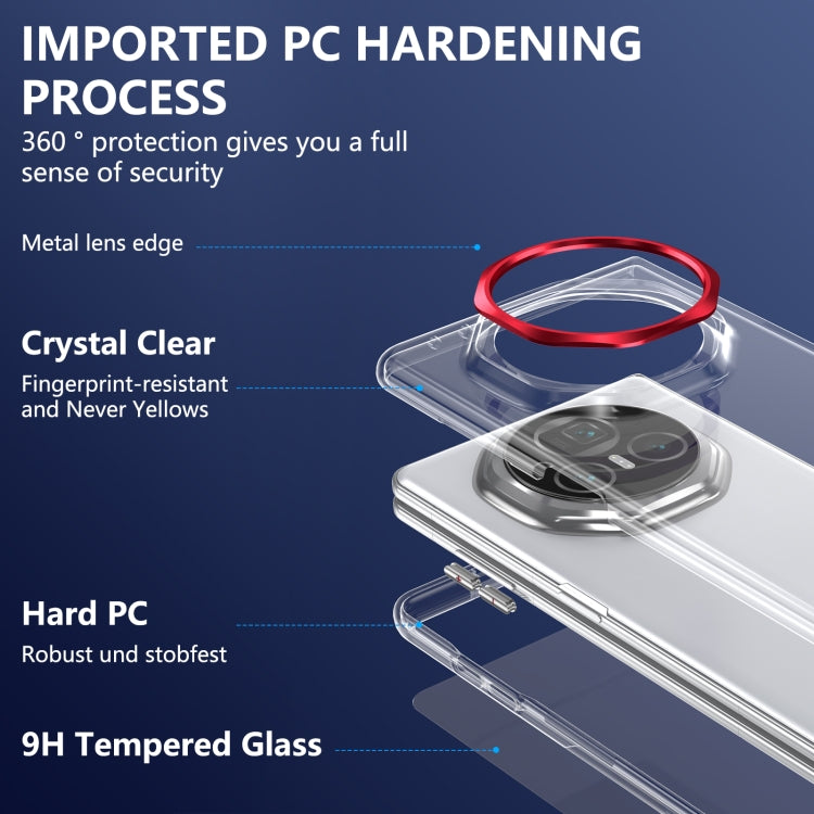 For Honor Magic V3 lce Folding Series Integrated Clear PC Phone Case