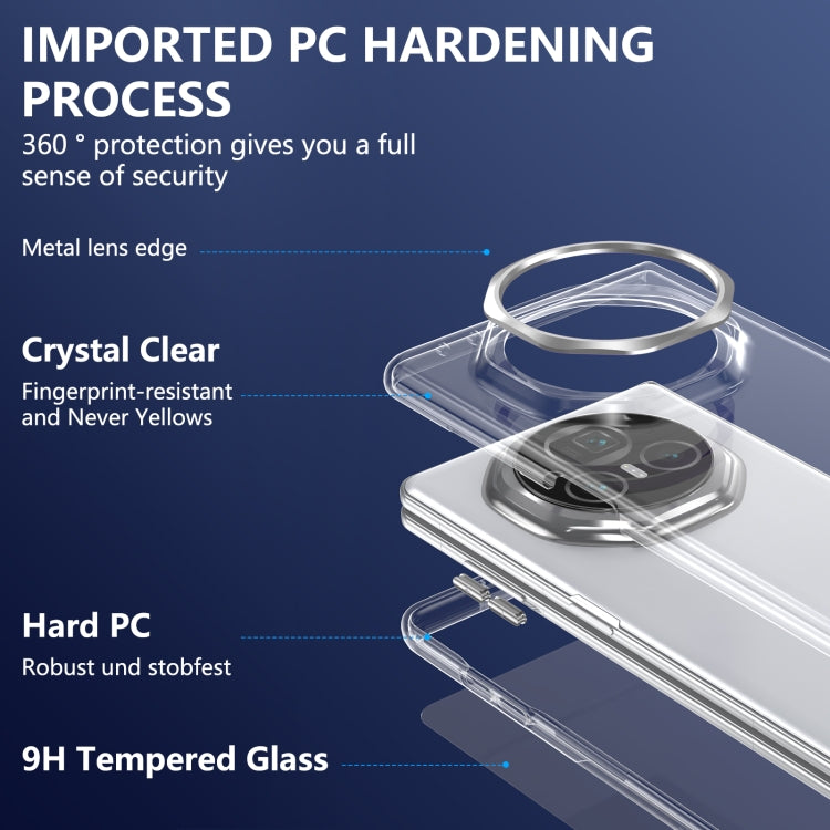 For Honor Magic V3 lce Folding Series Integrated Clear PC Phone Case