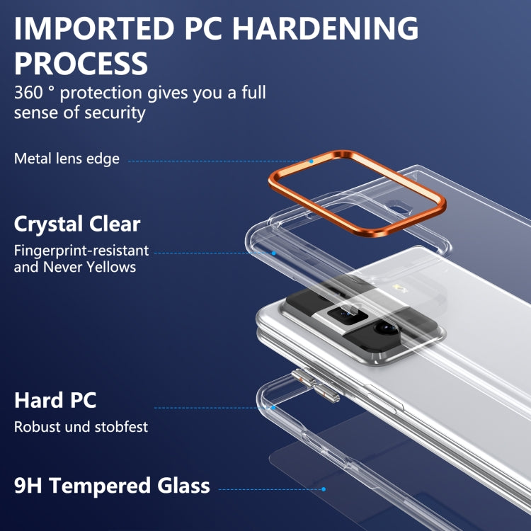 For Honor Magic Vs3 lce Folding Series Integrated Clear PC Phone Case