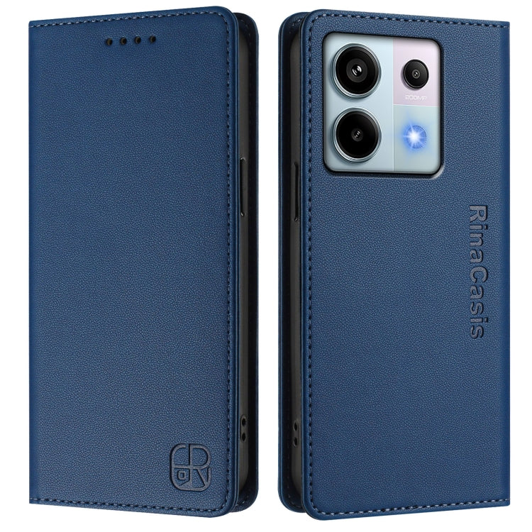 For Xiaomi Poco X6 5G / Redmi Note 13 Pro 5G RC01 Dual-Folded Magnetic Suction RFID Leather Phone Case