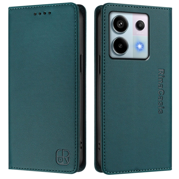 For Xiaomi Poco X6 5G / Redmi Note 13 Pro 5G RC01 Dual-Folded Magnetic Suction RFID Leather Phone Case