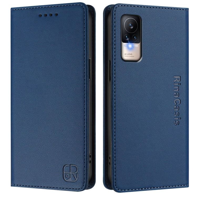 For Xiaomi Civi 1S RC01 Dual-Folded Magnetic Suction RFID Leather Phone Case