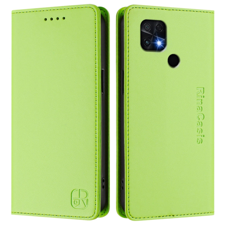 For Xiaomi Poco C40 RC01 Dual-Folded Magnetic Suction RFID Leather Phone Case