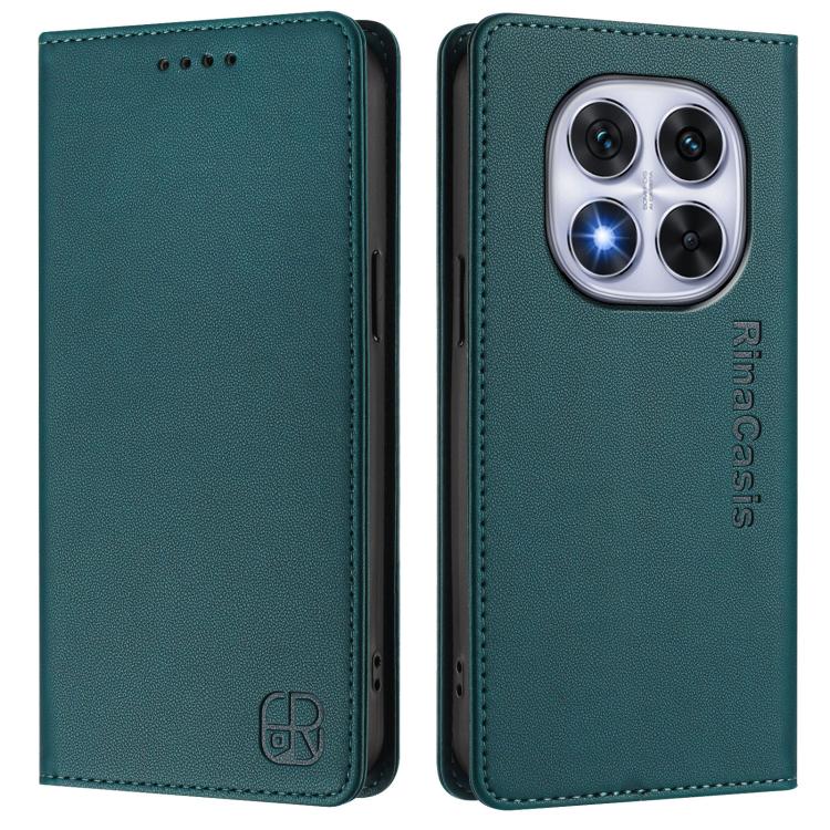 For Xiaomi Poco X7 5G / Redmi Note 14 Pro 5G RC01 Dual-Folded Magnetic Suction RFID Leather Phone Case