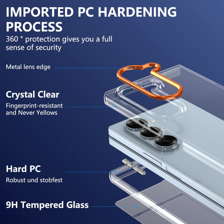 For Samsung Galaxy Z Fold6 lce Folding Series Integrated Clear PC Phone Case