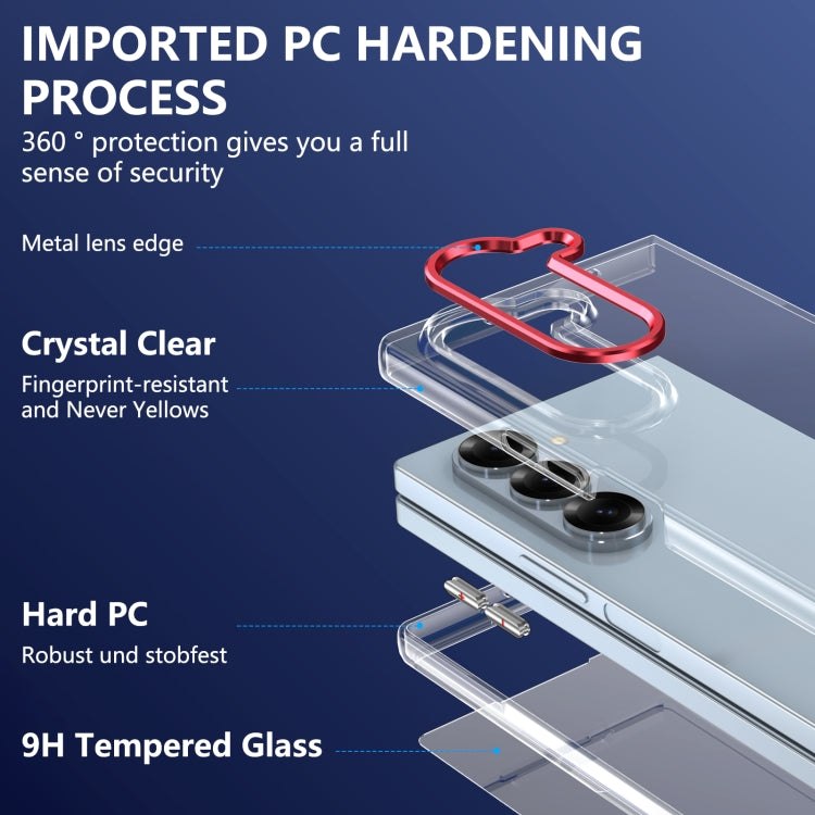 For Samsung Galaxy Z Fold6 lce Folding Series Integrated Clear PC Phone Case