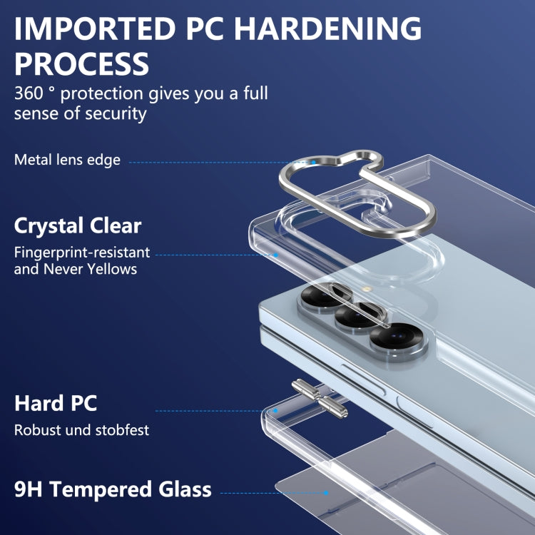 For Samsung Galaxy Z Fold6 lce Folding Series Integrated Clear PC Phone Case