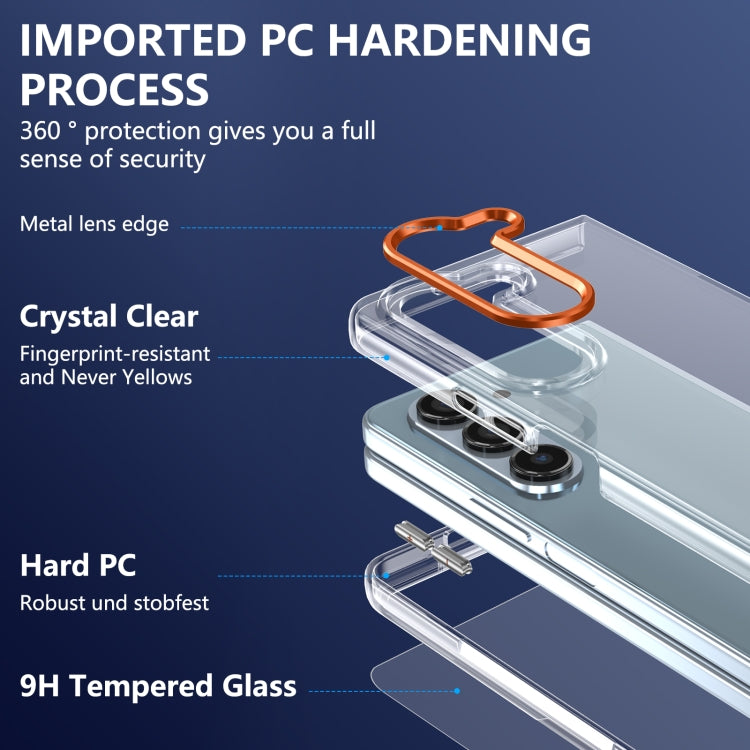 For Samsung Galaxy Z Fold5 lce Folding Series Integrated Clear PC Phone Case