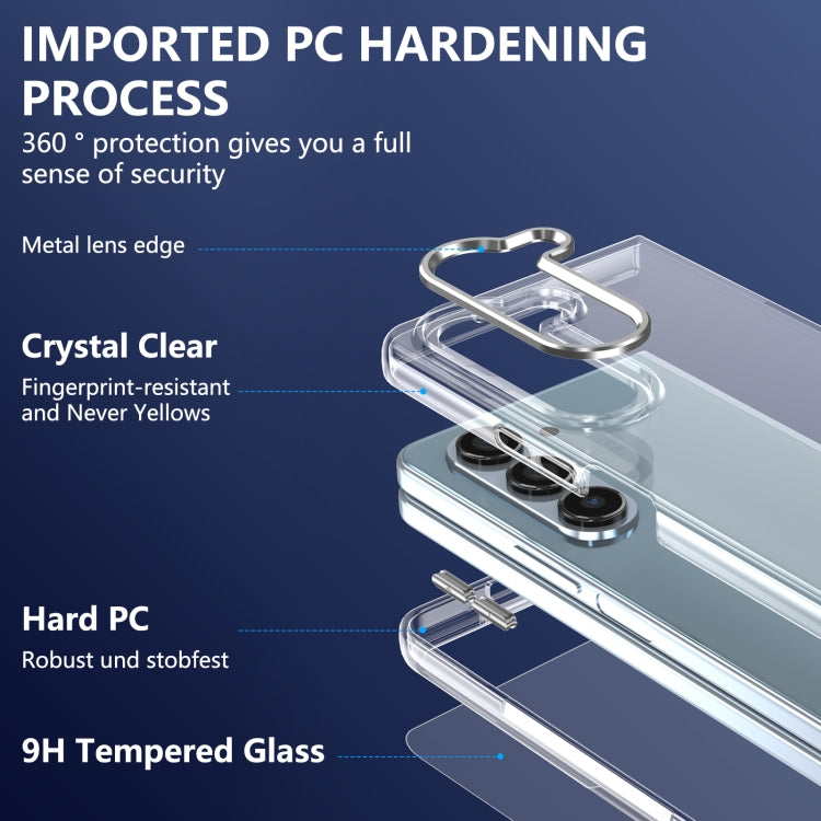 For Samsung Galaxy Z Fold5 lce Folding Series Integrated Clear PC Phone Case