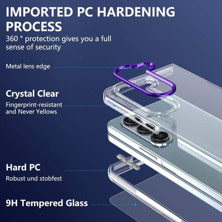 For Samsung Galaxy Z Fold5 lce Folding Series Integrated Clear PC Phone Case