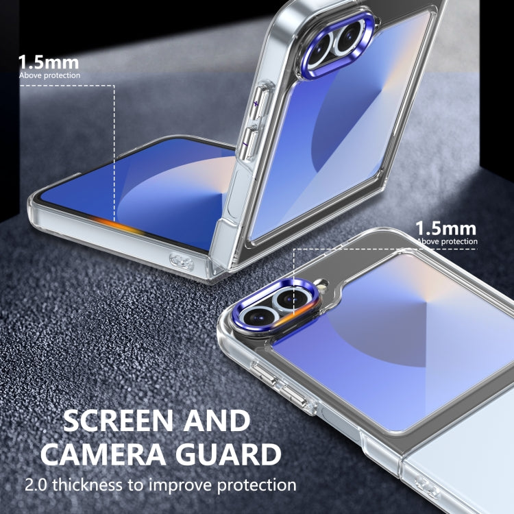 For Samsung Galaxy Z Flip5 lce Folding Series Integrated Clear PC Phone Case