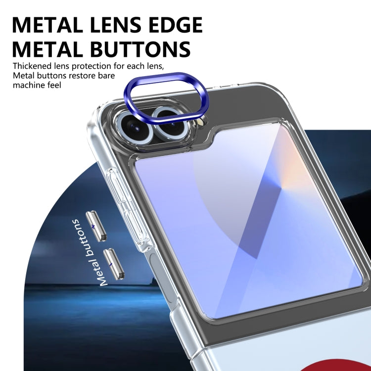 For Samsung Galaxy Z Flip5 lce Folding Series Integrated Clear PC Phone Case