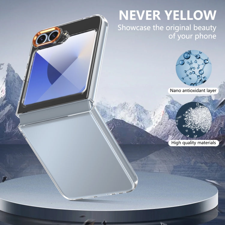 For Samsung Galaxy Z Flip5 lce Folding Series Integrated Clear PC Phone Case
