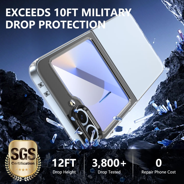 For Samsung Galaxy Z Flip5 lce Folding Series Integrated Clear PC Phone Case