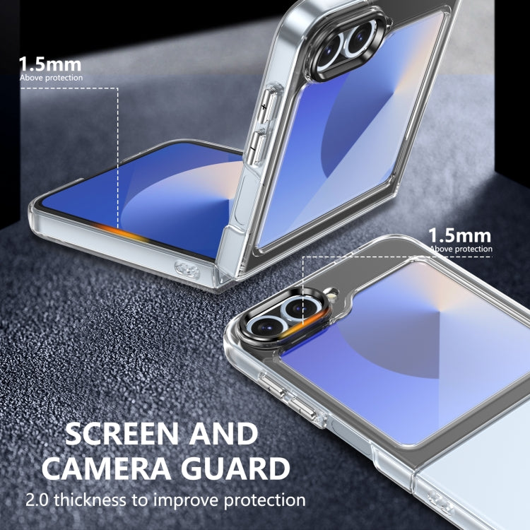 For Samsung Galaxy Z Flip5 lce Folding Series Integrated Clear PC Phone Case