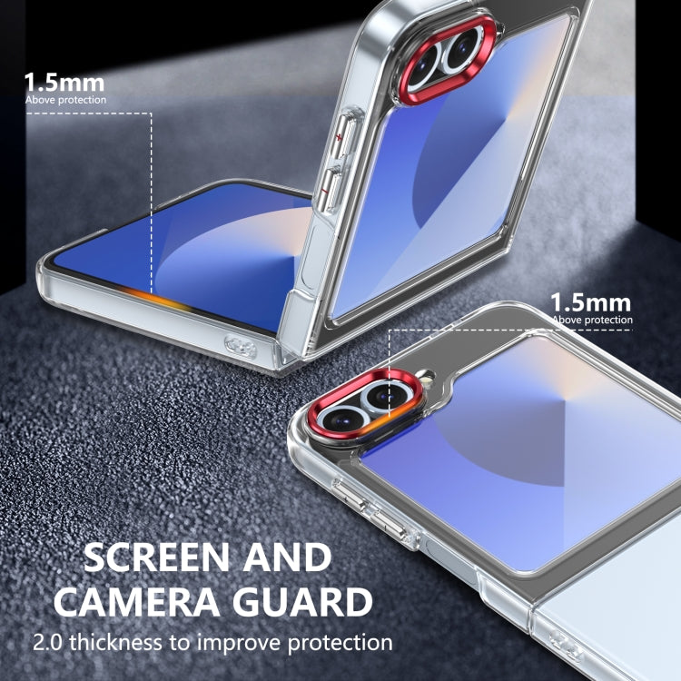 For Samsung Galaxy Z Flip5 lce Folding Series Integrated Clear PC Phone Case