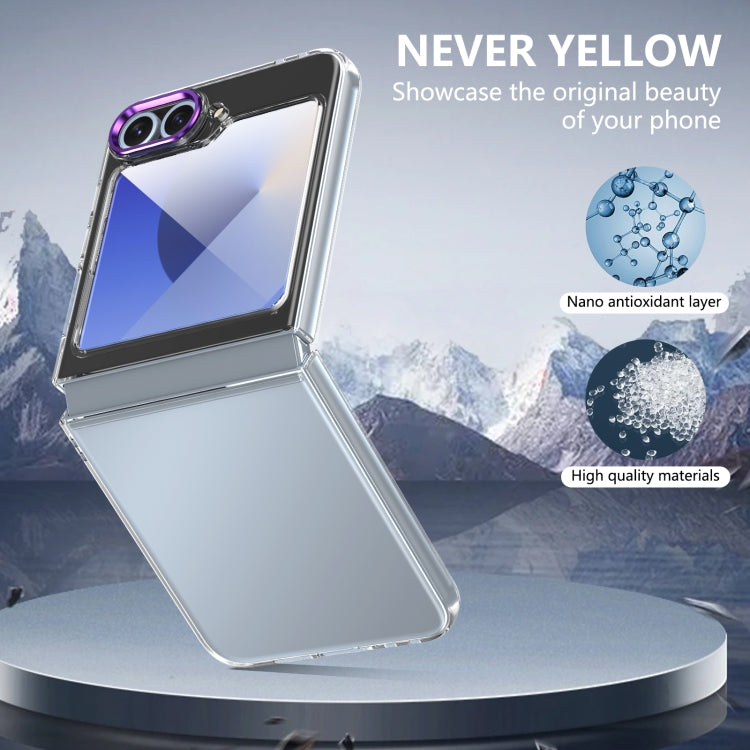 For Samsung Galaxy Z Flip5 lce Folding Series Integrated Clear PC Phone Case