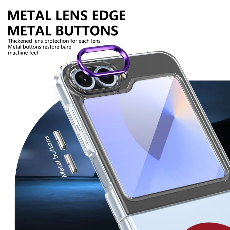 For Samsung Galaxy Z Flip5 lce Folding Series Integrated Clear PC Phone Case