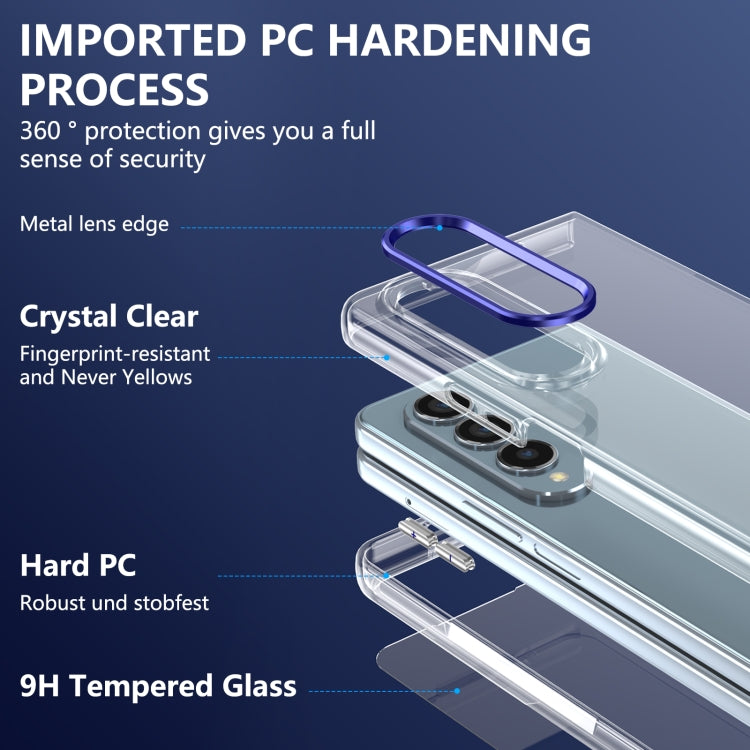 For Samsung Galaxy Z Fold4 lce Folding Series Integrated Clear PC Phone Case
