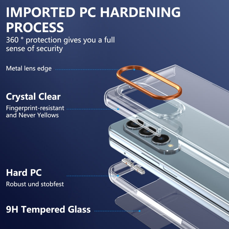For Samsung Galaxy Z Fold4 lce Folding Series Integrated Clear PC Phone Case
