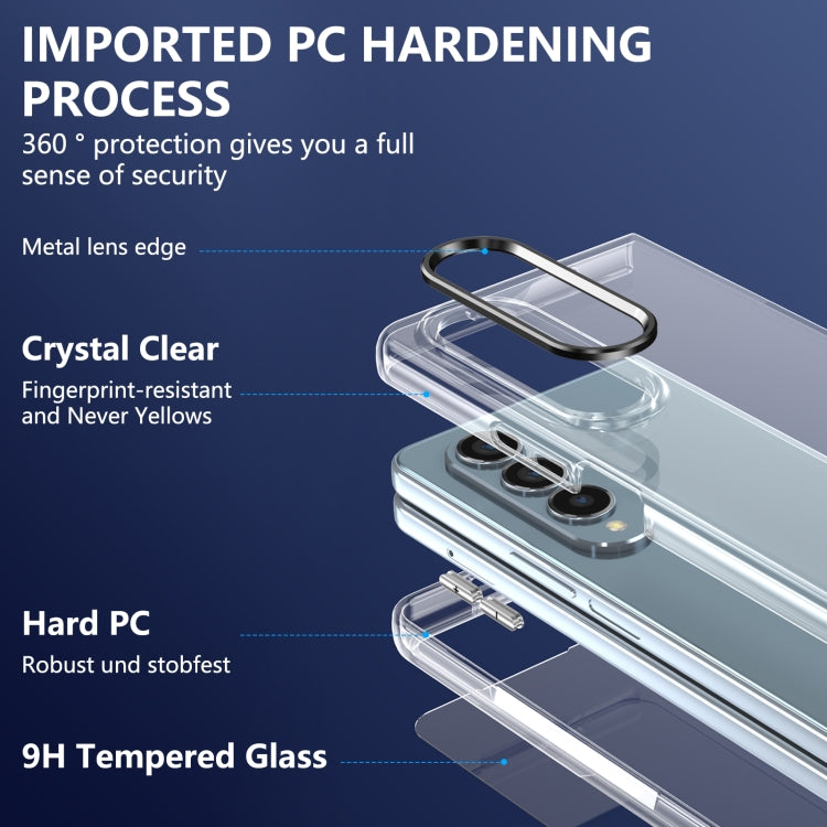For Samsung Galaxy Z Fold4 lce Folding Series Integrated Clear PC Phone Case