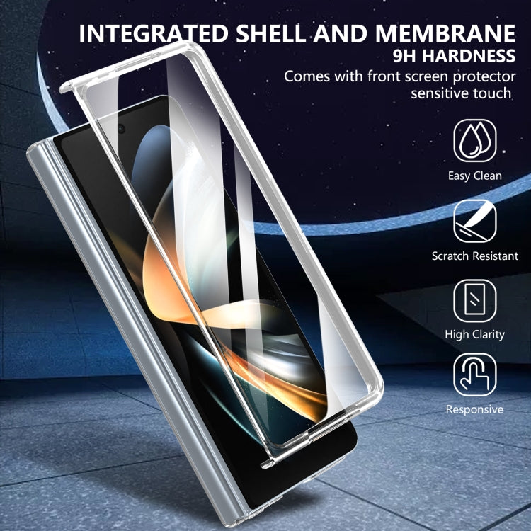 For Samsung Galaxy Z Fold4 lce Folding Series Integrated Clear PC Phone Case