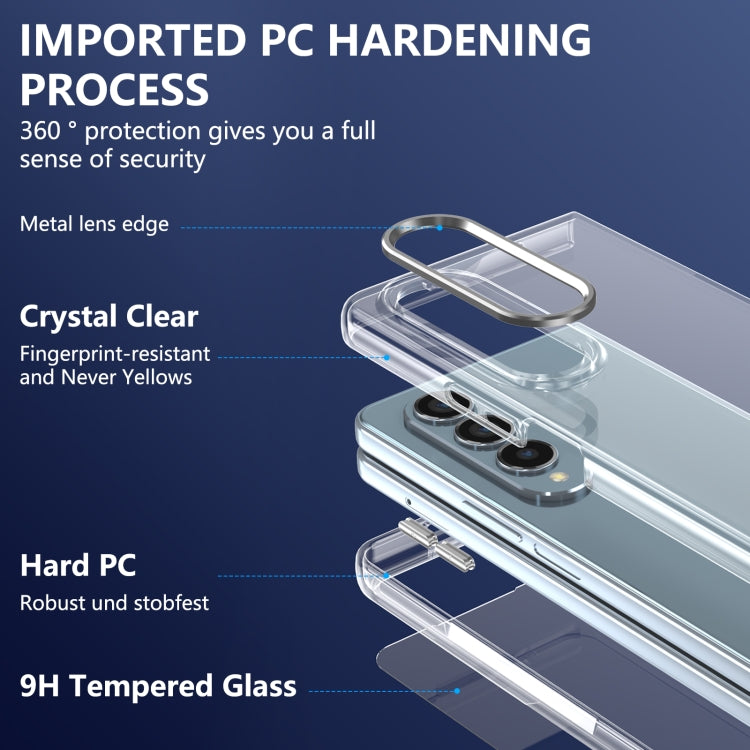 For Samsung Galaxy Z Fold4 lce Folding Series Integrated Clear PC Phone Case