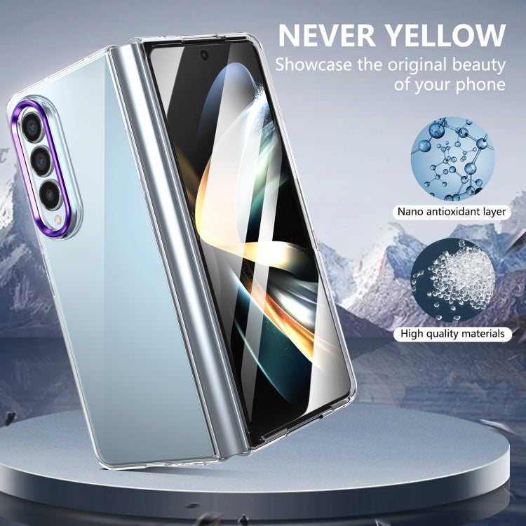 For Samsung Galaxy Z Fold4 lce Folding Series Integrated Clear PC Phone Case