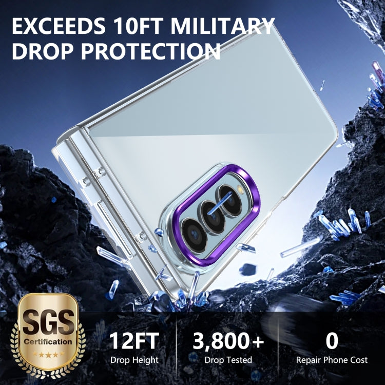 For Samsung Galaxy Z Fold4 lce Folding Series Integrated Clear PC Phone Case