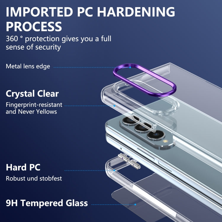 For Samsung Galaxy Z Fold4 lce Folding Series Integrated Clear PC Phone Case