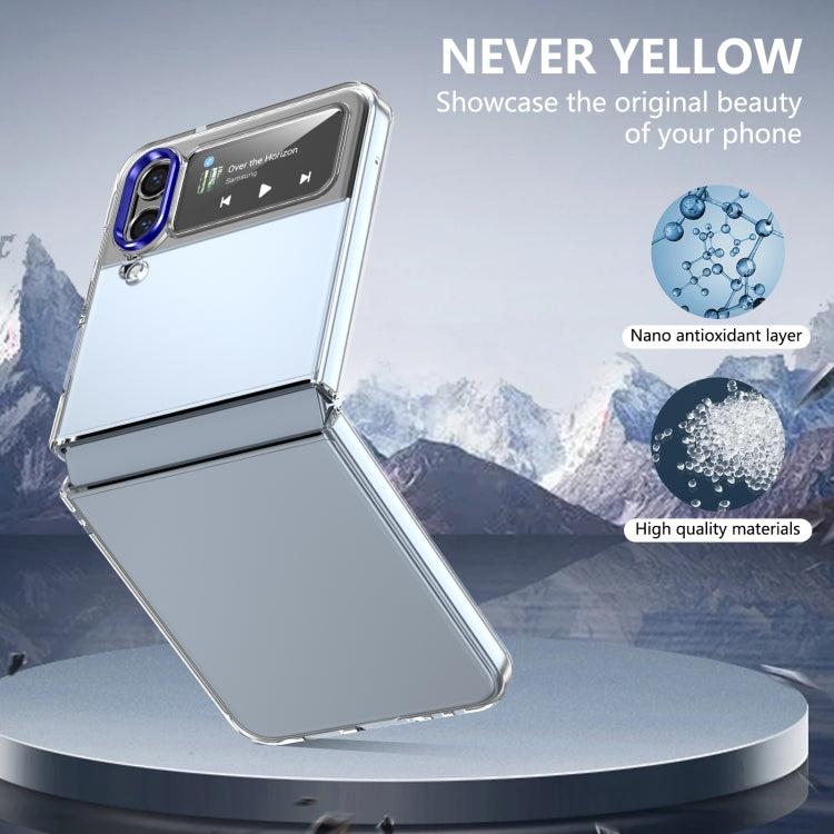 For Samsung Galaxy Z Flip4 lce Folding Series Integrated Clear PC Phone Case