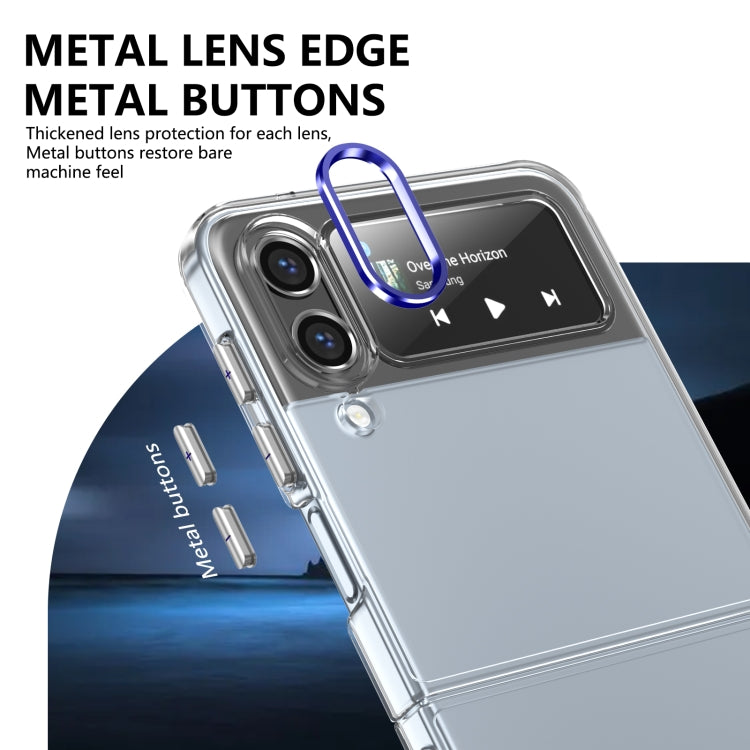 For Samsung Galaxy Z Flip4 lce Folding Series Integrated Clear PC Phone Case