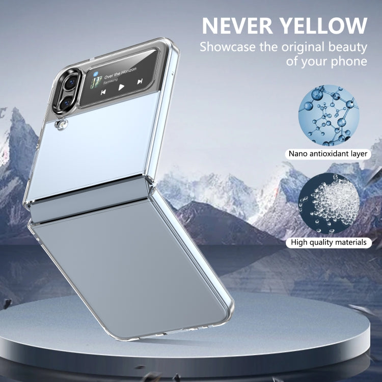 For Samsung Galaxy Z Flip4 lce Folding Series Integrated Clear PC Phone Case