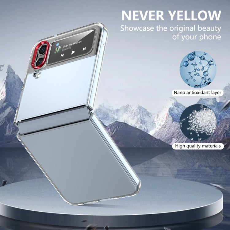 For Samsung Galaxy Z Flip4 lce Folding Series Integrated Clear PC Phone Case