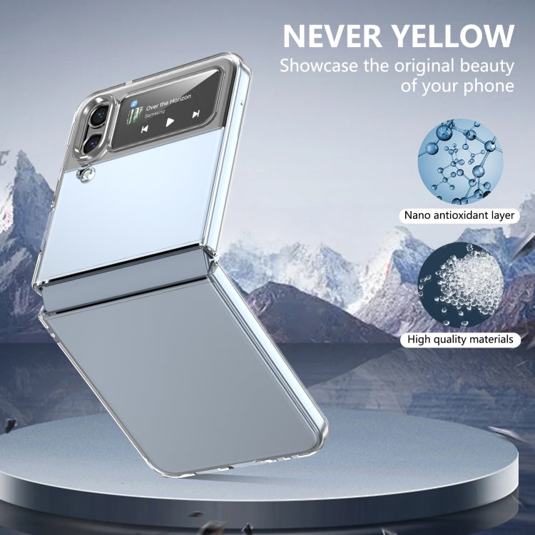 For Samsung Galaxy Z Flip4 lce Folding Series Integrated Clear PC Phone Case