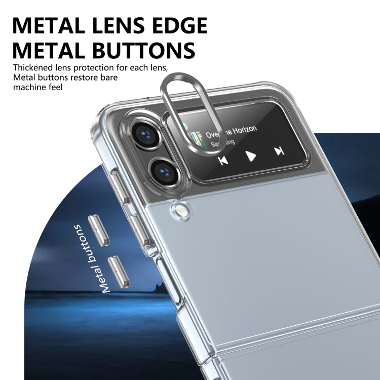 For Samsung Galaxy Z Flip4 lce Folding Series Integrated Clear PC Phone Case