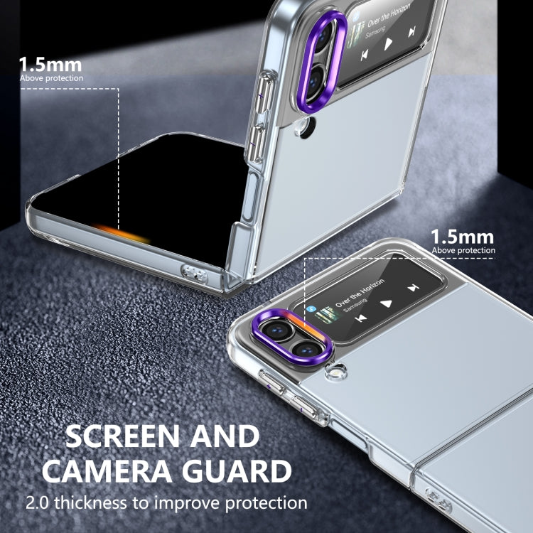 For Samsung Galaxy Z Flip4 lce Folding Series Integrated Clear PC Phone Case