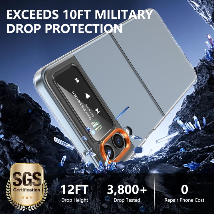 For Samsung Galaxy Z Flip3 5G lce Folding Series Integrated Clear PC Phone Case