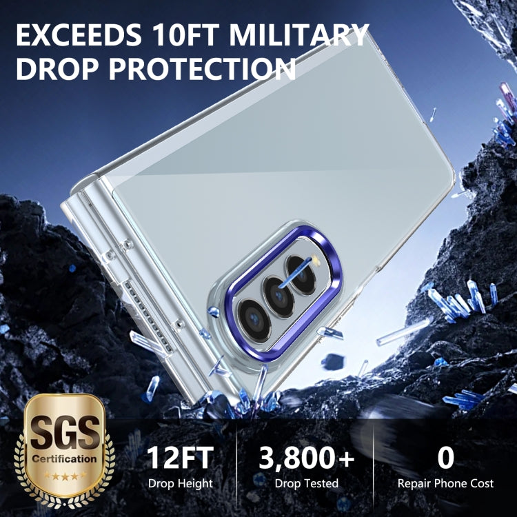 For Samsung Galaxy Z Fold3 5G lce Folding Series Integrated Clear PC Phone Case