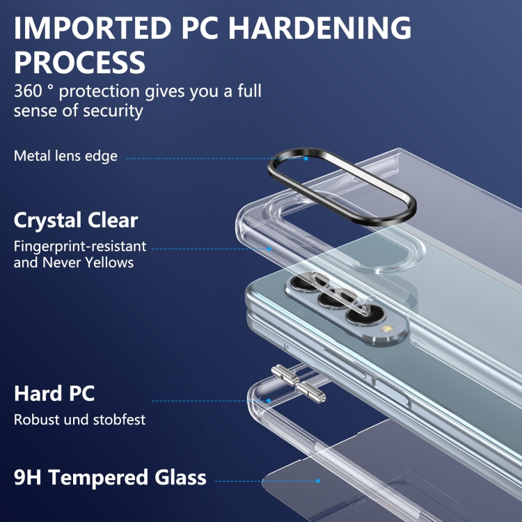 For Samsung Galaxy Z Fold3 5G lce Folding Series Integrated Clear PC Phone Case