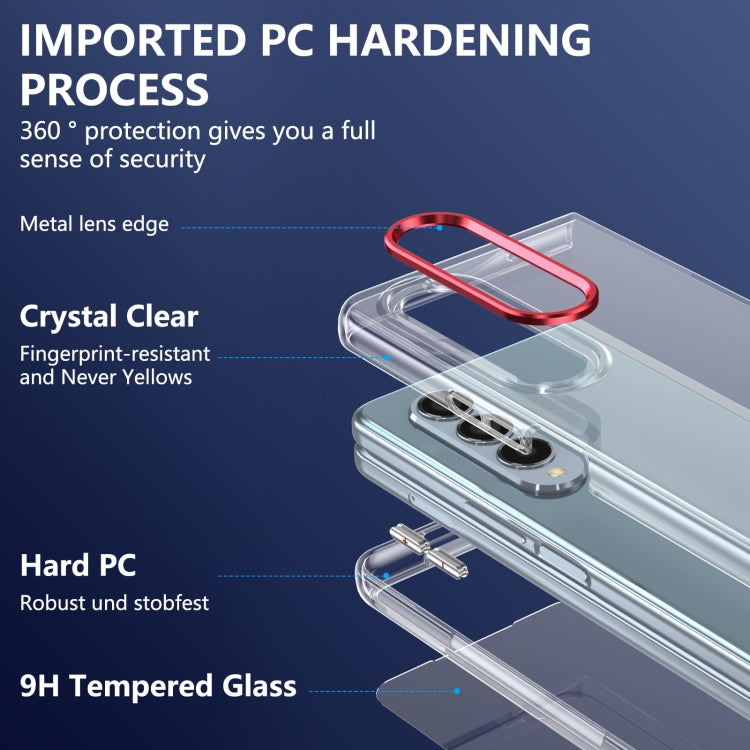 For Samsung Galaxy Z Fold3 5G lce Folding Series Integrated Clear PC Phone Case