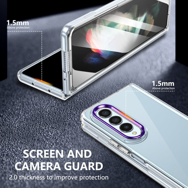 For Samsung Galaxy Z Fold3 5G lce Folding Series Integrated Clear PC Phone Case