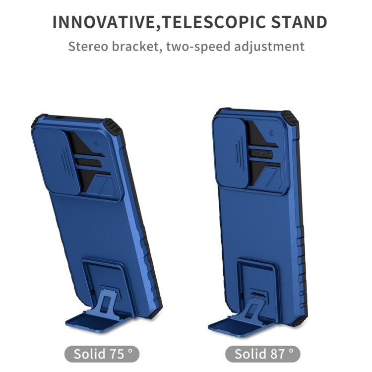 For Samsung Galaxy S24 FE 5G Stereoscopic Holder Sliding Camshield Phone Case