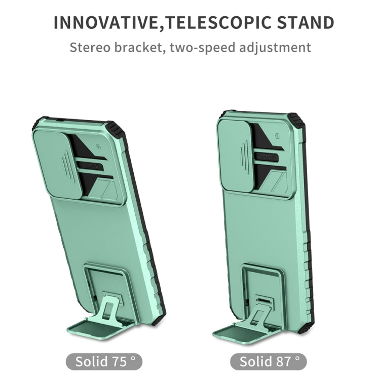 For Samsung Galaxy S25+ 5G Stereoscopic Holder Sliding Camshield Phone Case