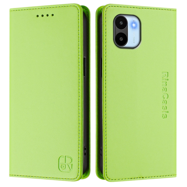 For Redmi A1 4G Global / A2 4G RC01 Dual-Folded Magnetic Suction RFID Leather Phone Case