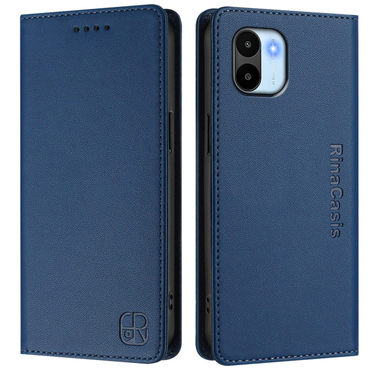 For Redmi A1 4G Global / A2 4G RC01 Dual-Folded Magnetic Suction RFID Leather Phone Case