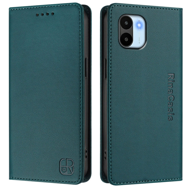 For Redmi A1 4G Global / A2 4G RC01 Dual-Folded Magnetic Suction RFID Leather Phone Case